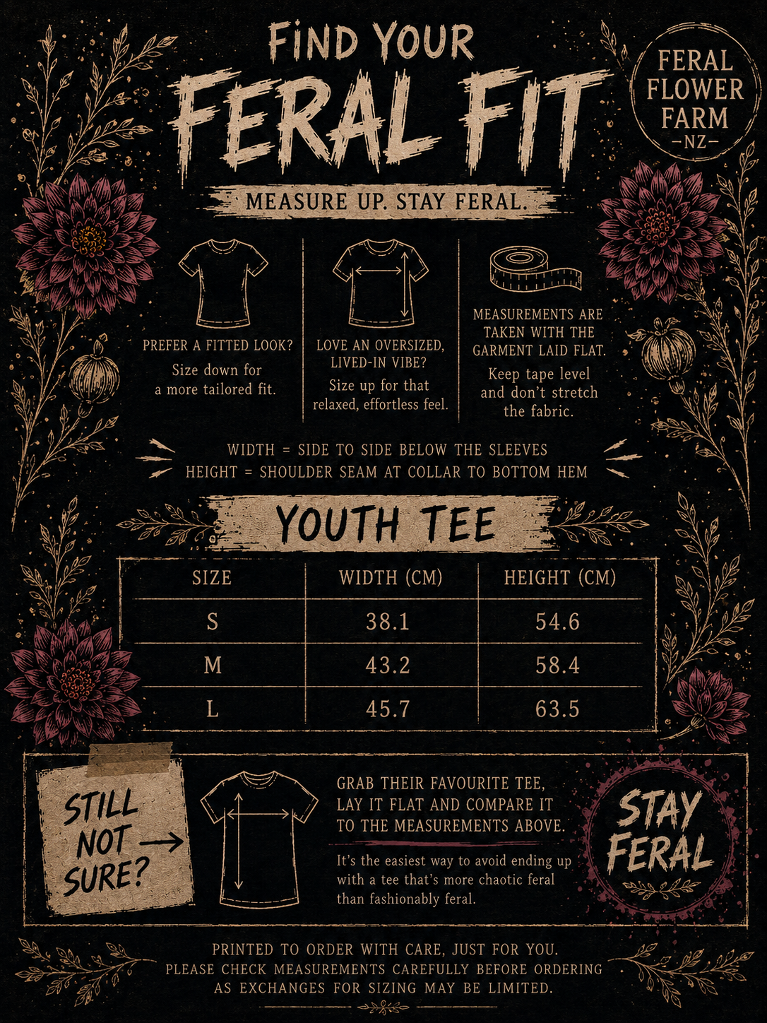 STAY FERAL YOUTH TEE