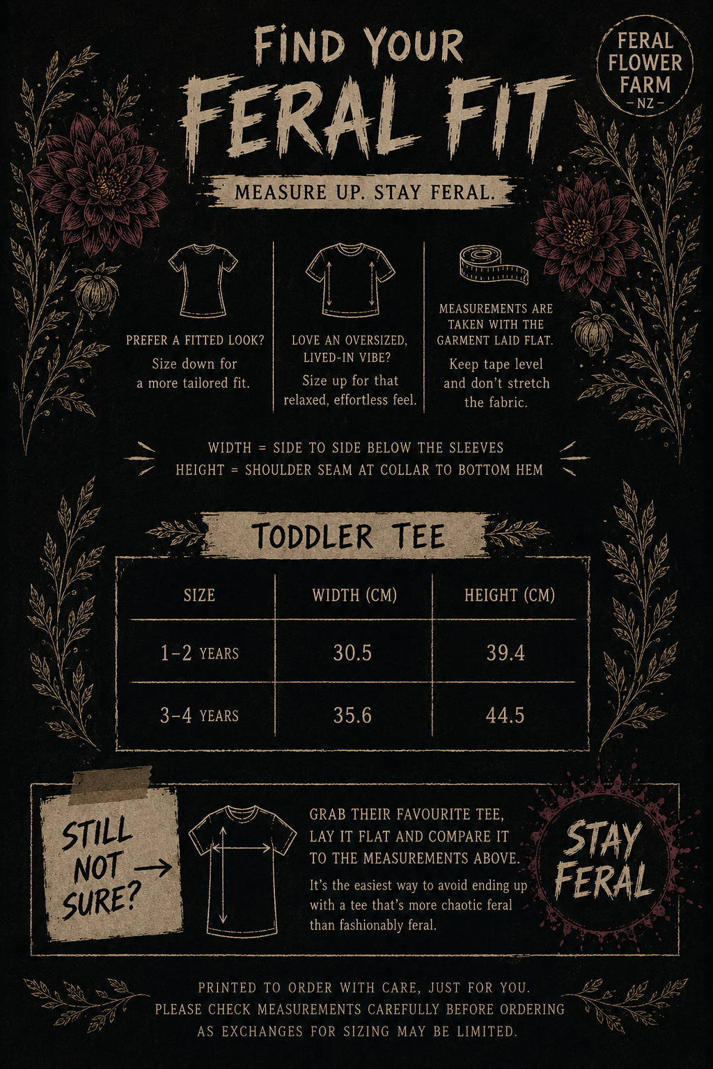 STAY FERAL TODDLER TEE